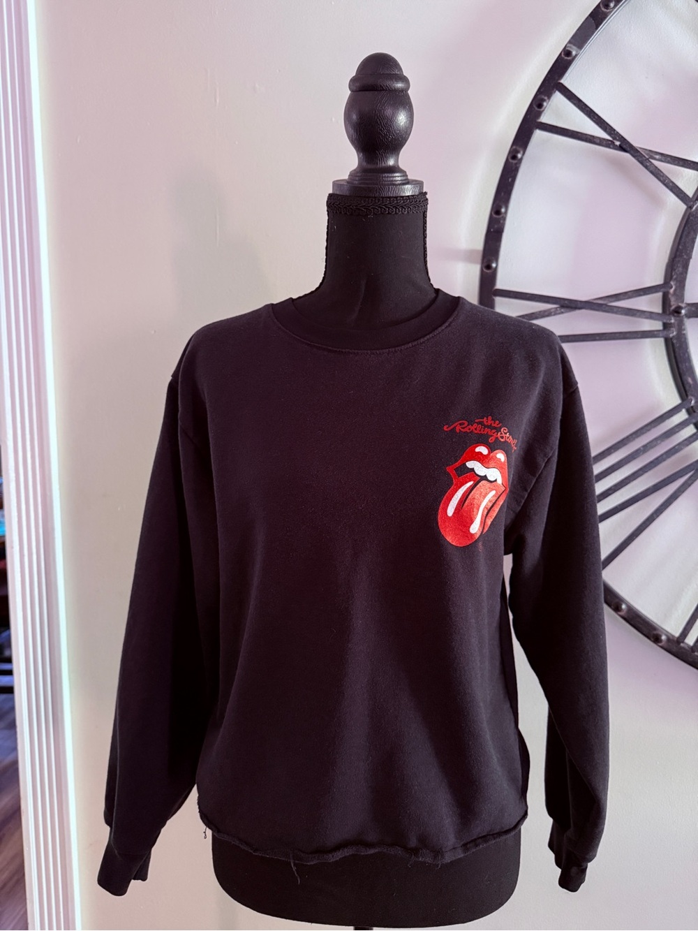 The Rolling Stones Cropped Crewneck Sweatshirt - Women's SM
